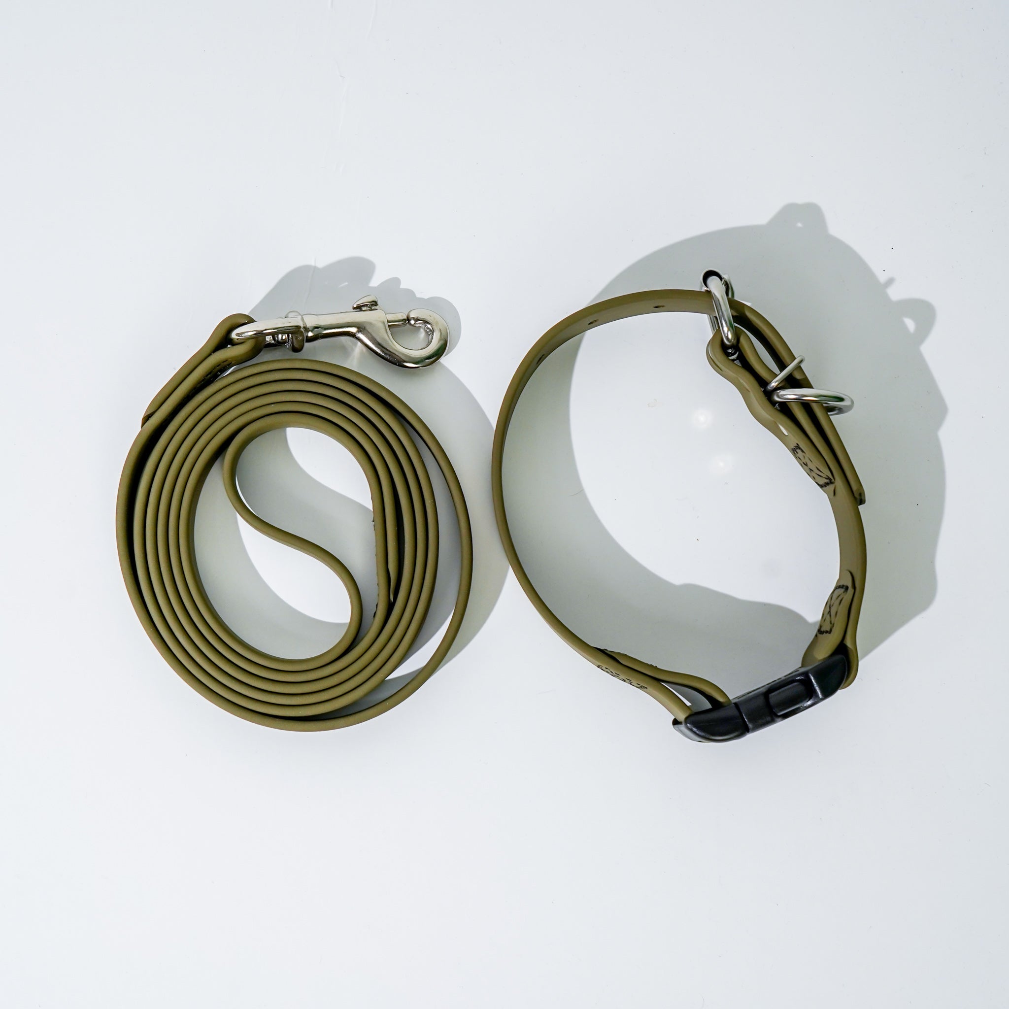 Link My Pet BioThane Collar & Leash Set