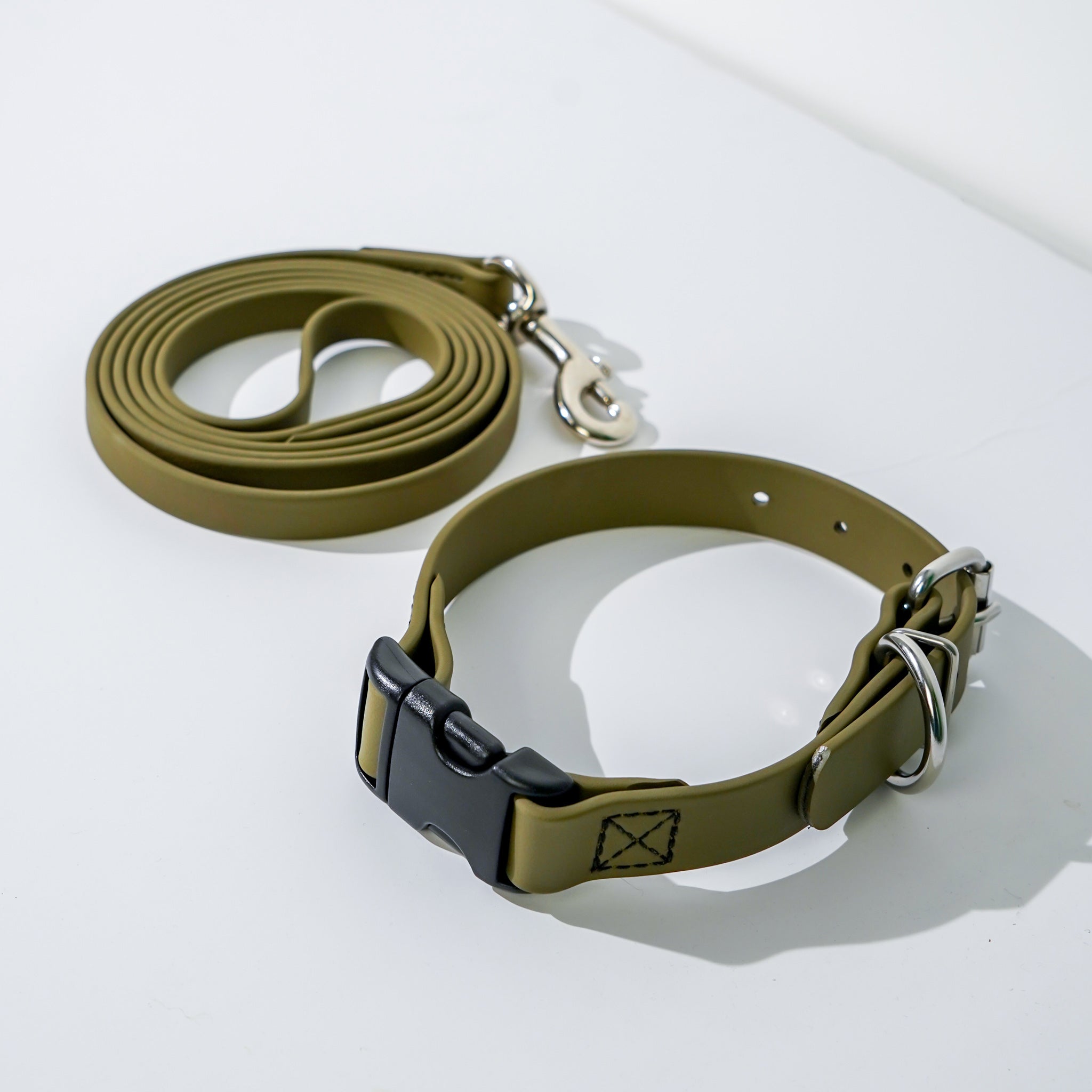 Link My Pet BioThane Collar & Leash Set